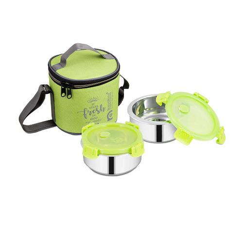 Double Wall Insulated Stainless Steel Lunch Pack with Tiffin Bag