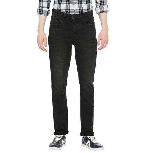 Integriti Charcoal Skinny Fit Solid Jeans For Men's