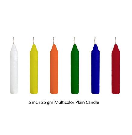 Multicolor Plain Candle