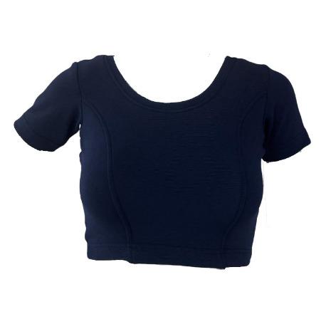 Navy Blue Readymade Knitted Blouse