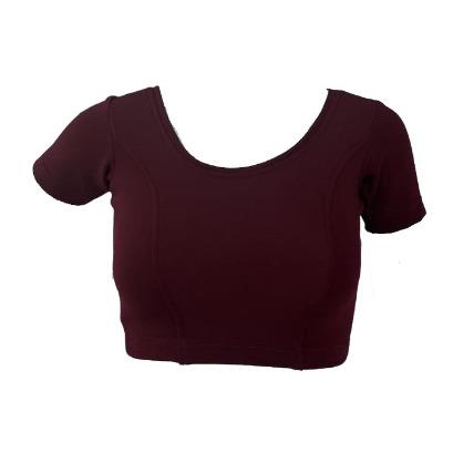 Maroon Readymade Knitted Blouse