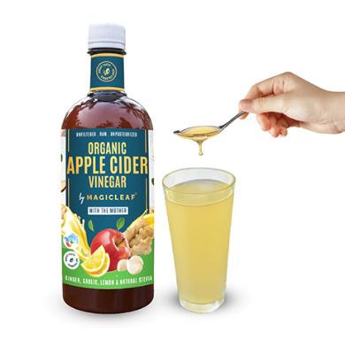 Organic Apple  Vinegar With Ginger And Garlic