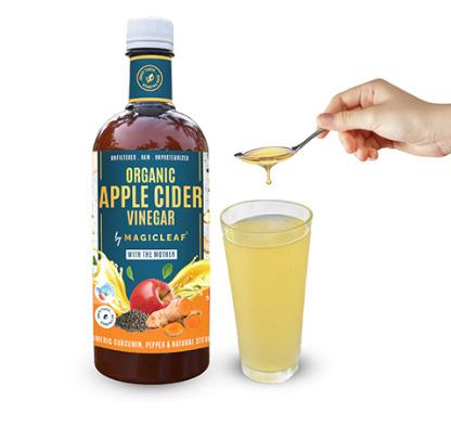 Organic Apple Vinegar With Turmeric And Black Pepper