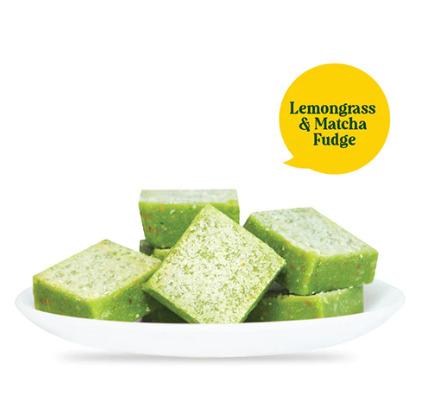 Lemongrass And Matcha Fudge