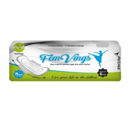 Regular straight 240mm sanitary pads