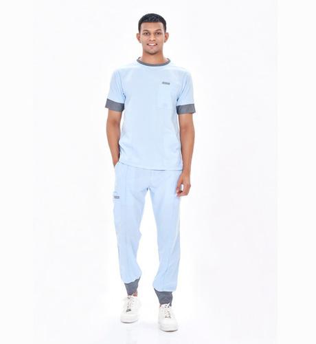 Pastel Riley T Shirts and Joggers Baby Blue Male