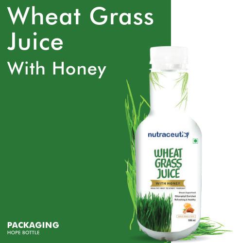 Wheat Grass Juice With Honey