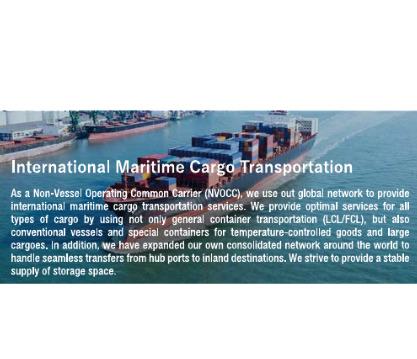 International Maritime Cargo Transportation