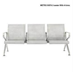 Metro sofa 3 seater 4 arms