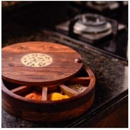 Wooden Spice Box 