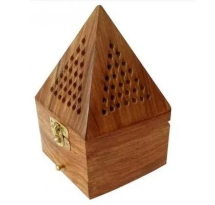 Wooden Pyramid Incense Holder