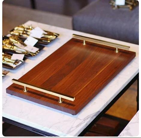 Wooden Hotel Serving Tray