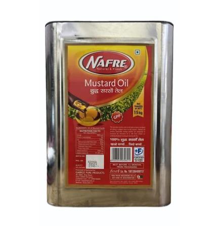 15 Kg Nafre Nature Fresh Mustard Oil