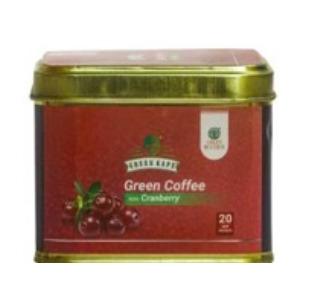 Green coffee with cranberry