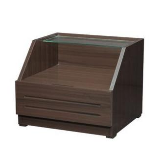 Bed Side Table 1 Drawer with Glass