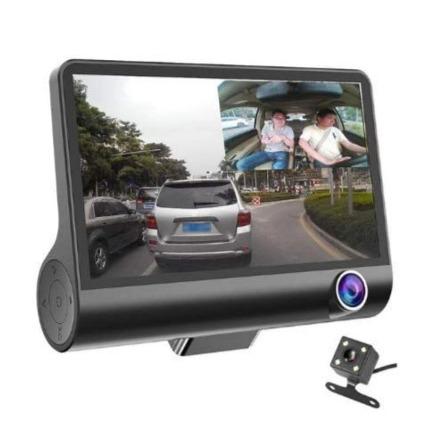 DriveGuard Pro: 3-Lens Car Dash Camera 