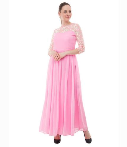 Full Length Georgette Partywear Gown