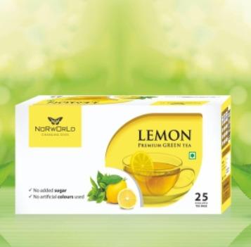 Lemon Green Tea 25s + Tulsi Drops Free