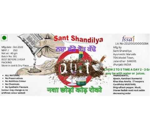 Sant Shandilya Quit 