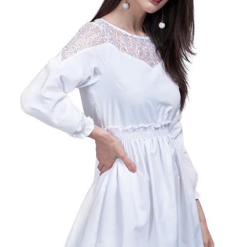 Lilly White Flared Dress