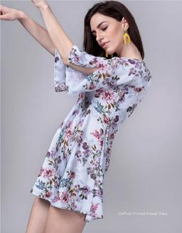 Daffodil Printed Flared Dress