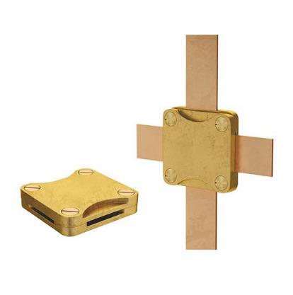 Square Tape Clamp Brass (Available in Aluminum)