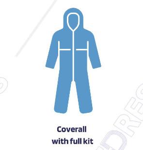 Coverall with full kit