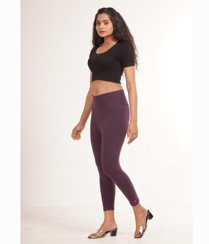 Purple Ankle Length Tights