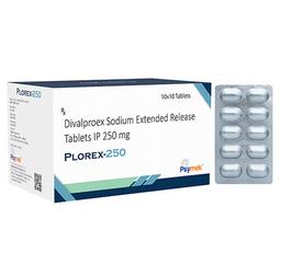 250mg Divalproex Sodium Extended Release Tablets IP