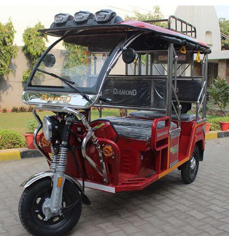 Mild Steel Passenger E Rickshaw