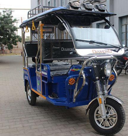 Mild Steel 4 Seater Passenger E Rickshaw