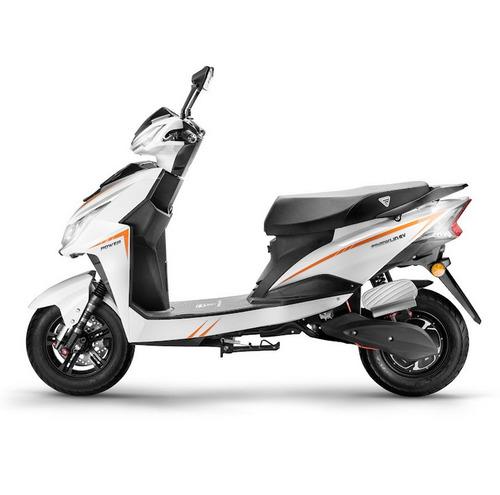 Power+ White Electric Scooter