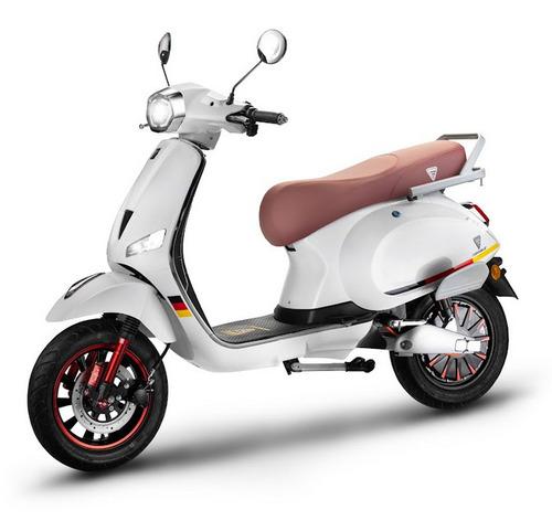 Power+ White Electric Scooter
