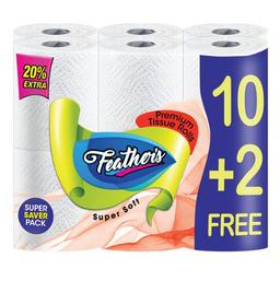 Premium Tissue Rolls 10+2Free-Super Saver Pack-ECO- 2PLY