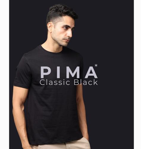 T- SHIRTS Round Neck PIMA Classic Black