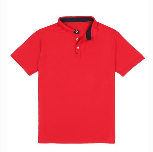 T- SHIRTS Collar Poly Spark Red