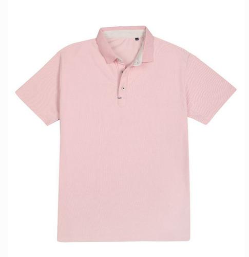 T- SHIRTS Collar Poly Soft Pink
