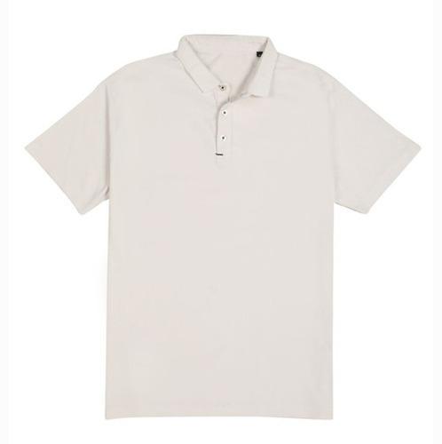 T- SHIRTS Collar Poly Ivory White