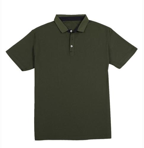 T- SHIRTS Collar Poly Intense Olive