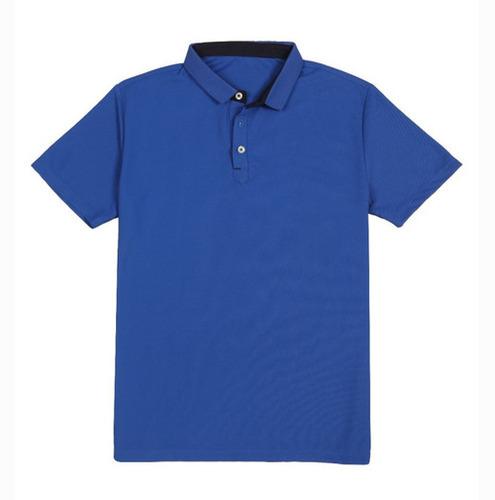 T- SHIRTS Collar Poly Imperial Blue