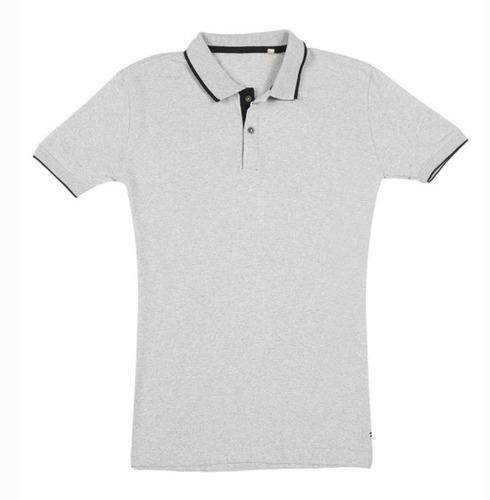 T- SHIRTS Collar Sustainable Jacquard Polo Heather Grey