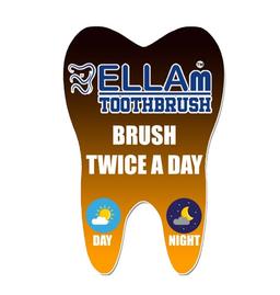 ELLAm TOOTHBRUSH Brush Twice a Day, Day & Night