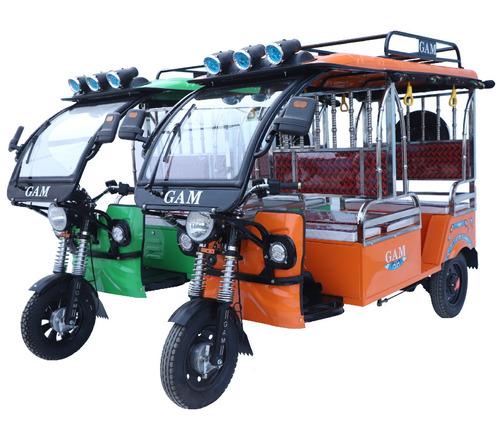 Orange Green E-Rickshaw