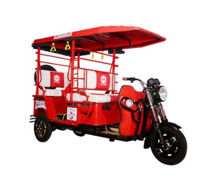 OBA Red Deluxe E- Rickshaw