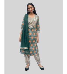 Anikrriti's Cotton Dupatta Suit