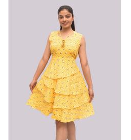 Three-Layered Frill Frock