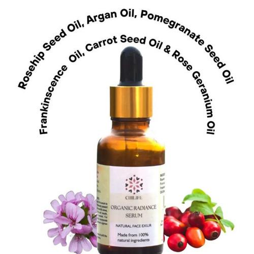 Organic Radiance Face Serum with Rosehip Seed Oil, Carrot Seed oil for Pigmentation