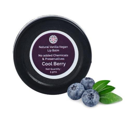 Natural Vanilla Vegan Lip Balm Cool Berry
