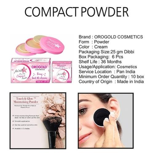 Pink Star 2 in One Face Compact Powder