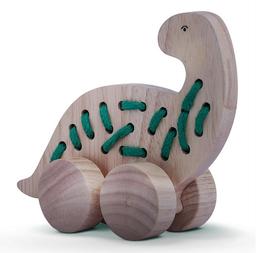 Wooden Dinosaur Lacing Toy